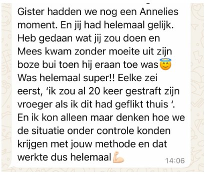 Bericht van een ouder over WOW! Opvoedcoaching (17)