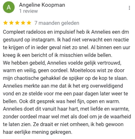 Bericht van een ouder over WOW! Opvoedcoaching (11)