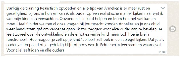 Bericht van een ouder over WOW! Opvoedcoaching (33)
