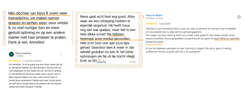 Reviews na 6 maanden