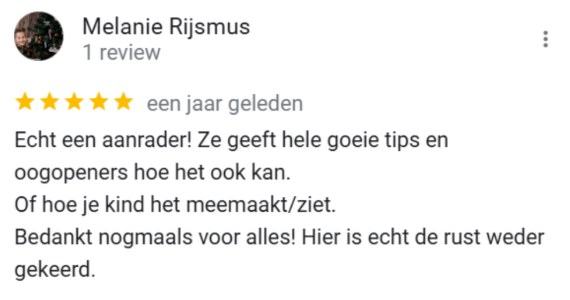 Bericht van een ouder over WOW! Opvoedcoaching (15)