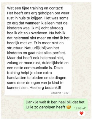 Bericht van een ouder over WOW! Opvoedcoaching (29)