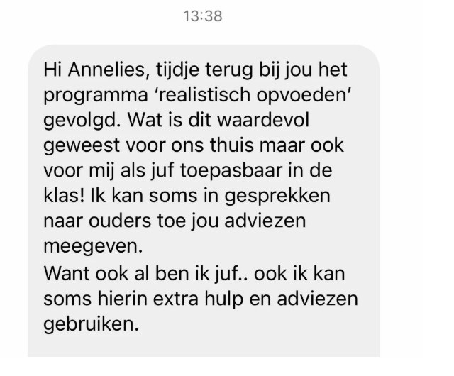 Bericht van een ouder over WOW! Opvoedcoaching (7)